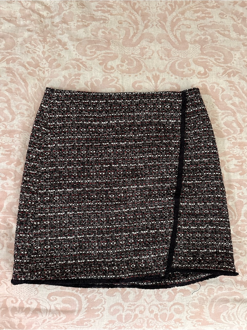 Loft Tweed Mini Skirt in Black & White Size 8